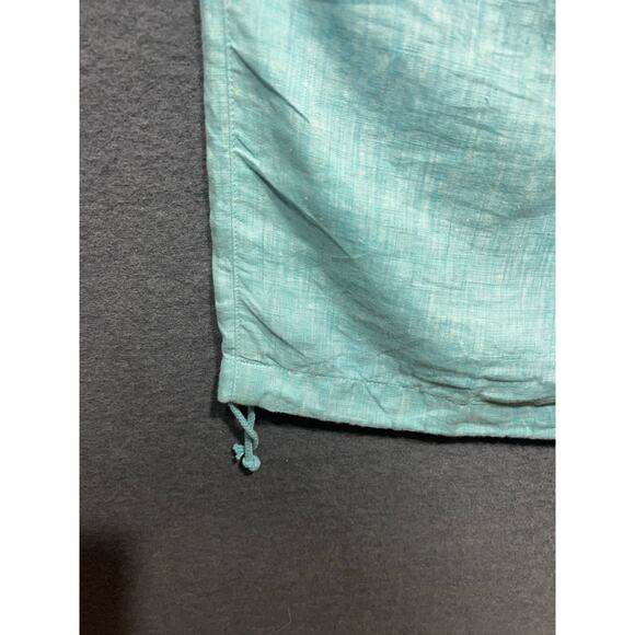 Lauren Ralph Lauren Women Light Green Cargo Pants Linen Tie Ankles Beach Size 6 - Picture 5 of 10